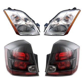 Replacement - 4-Piece Kit (Driver and Passenger Side Headlights, Driver and Passenger Side Tail Lights)