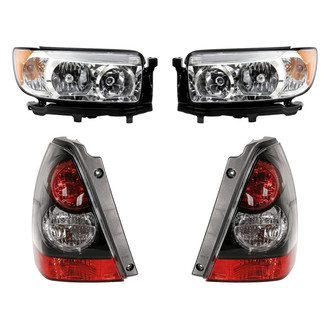 Replacement - 4-Piece Kit (Driver and Passenger Side Headlights, Driver and Passenger Side Tail Lights)