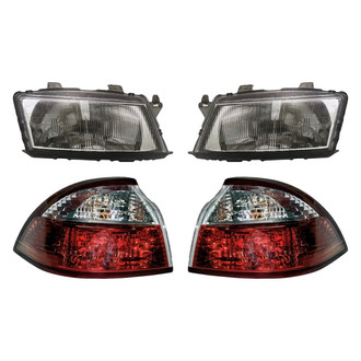 Replacement - 4-Piece Kit (Driver and Passenger Side Headlights, Driver and Passenger Side Outer Tail Lights)