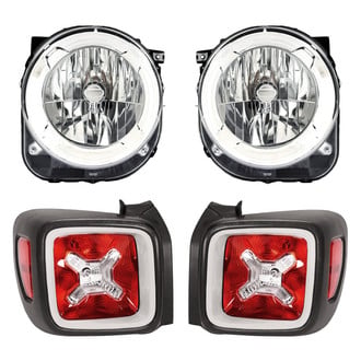 Replacement - 4-Piece Kit (Driver and Passenger Side Headlights, Driver and Passenger Side Tail Lights)