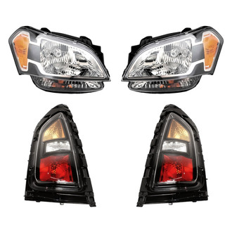 Replacement - 4-Piece Kit (Driver and Passenger Side Headlights, Driver and Passenger Side Tail Lights)