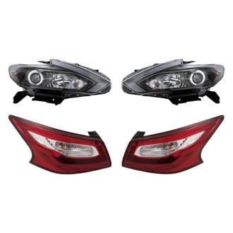 Replacement - 4-Piece Kit (Driver and Passenger Side Headlights, Driver and Passenger Side Outer Tail Lights)