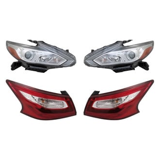 Replacement - 4-Piece Kit (Driver and Passenger Side Headlights, Driver and Passenger Side Outer Tail Lights)