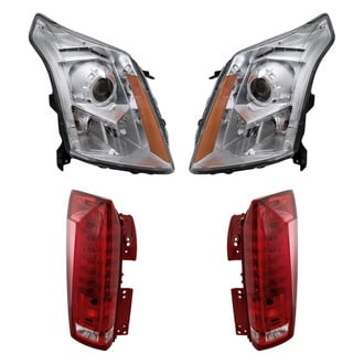 Replacement - 4-Piece Kit (Driver and Passenger Side Headlights, Driver and Passenger Side Tail Lights)