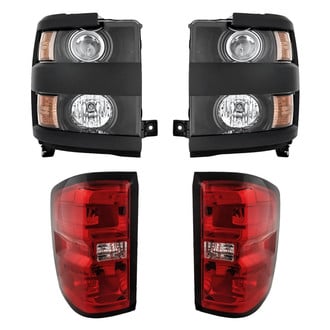 Replacement - 4-Piece Kit (Driver and Passenger Side Headlights, Driver and Passenger Side Tail Lights)