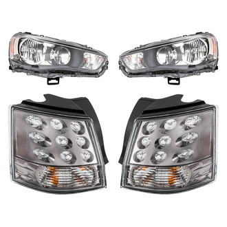 Replacement - 4-Piece Kit (Driver and Passenger Side Headlights, Driver and Passenger Side Outer Tail Lights)