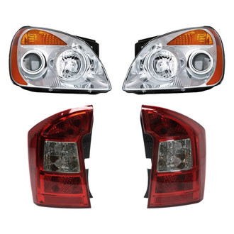 Replacement - 4-Piece Kit (Driver and Passenger Side Headlights, Driver and Passenger Side Tail Lights)