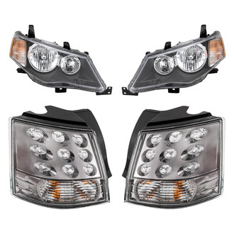 Replacement - 4-Piece Kit (Driver and Passenger Side Headlights, Driver and Passenger Side Outer Tail Lights)
