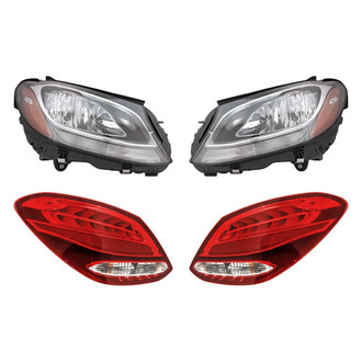 Replacement - 4-Piece Kit (Driver and Passenger Side Headlights, Driver and Passenger Side Tail Lights)