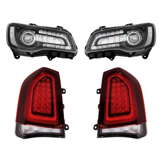 Replacement - 4-Piece Kit (Driver and Passenger Side Headlights, Driver and Passenger Side Tail Lights)