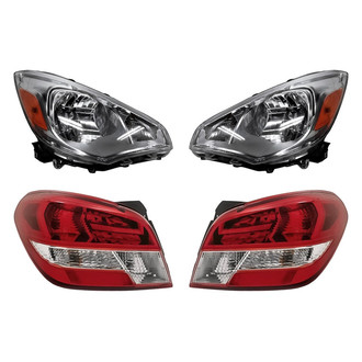 Replacement - 4-Piece Kit (Driver and Passenger Side Headlights, Driver and Passenger Side Tail Lights)