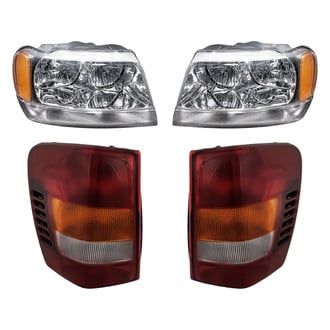 Replacement - 4-Piece Kit (Driver and Passenger Side Headlights, Driver and Passenger Side Tail Lights)