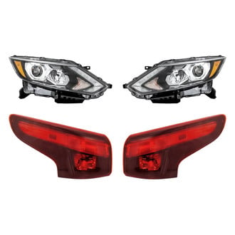 Replacement - 4-Piece Kit (Driver and Passenger Side Headlights, Driver and Passenger Side Outer Tail Lights)