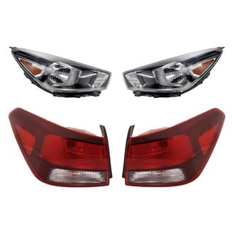 Replacement BNDL-278508 - 4-Piece Kit (Driver and Passenger Side Headlights, Driver and Passenger Side Outer Tail Lights)