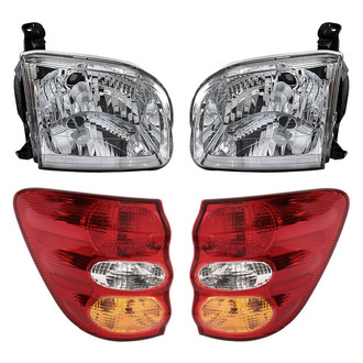 Replacement - 4-Piece Kit (Driver and Passenger Side Headlights, Driver and Passenger Side Outer Tail Lights)