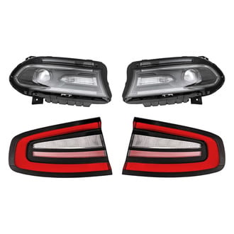 Replacement - 4-Piece Kit (Driver and Passenger Side Headlights, Driver and Passenger Side Outer Tail Lights)