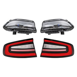 Replacement - 4-Piece Kit (Driver and Passenger Side Headlights, Driver and Passenger Side Outer Tail Lights)