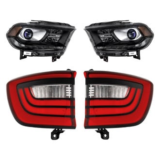 Replacement - 4-Piece Kit (Driver and Passenger Side Headlights, Driver and Passenger Side Outer Tail Lights)