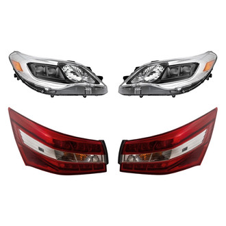 Replacement - 4-Piece Kit (Driver and Passenger Side Headlights, Driver and Passenger Side Outer Tail Lights)