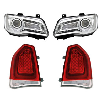 Replacement - 4-Piece Kit (Driver and Passenger Side Headlights, Driver and Passenger Side Tail Lights)