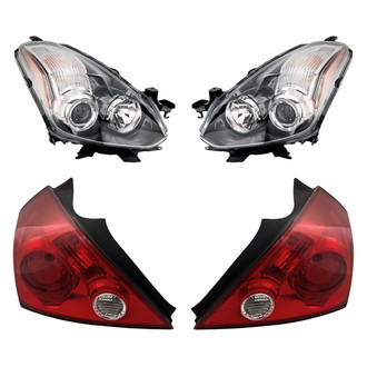 Replacement - 4-Piece Kit (Driver and Passenger Side Headlights, Driver and Passenger Side Tail Lights)
