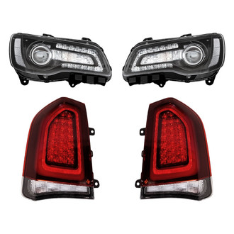 Replacement - 4-Piece Kit (Driver and Passenger Side Headlights, Driver and Passenger Side Tail Lights)