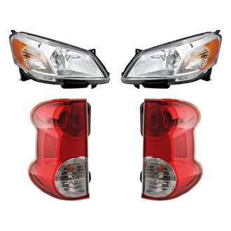 Replacement - 4-Piece Kit (Driver and Passenger Side Headlights, Driver and Passenger Side Tail Lights)