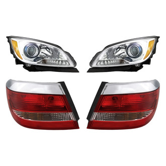 Replacement - 4-Piece Kit (Driver and Passenger Side Headlights, Driver and Passenger Side Outer Tail Lights)