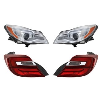 Replacement - 4-Piece Kit (Driver and Passenger Side Headlights, Driver and Passenger Side Outer Tail Lights)