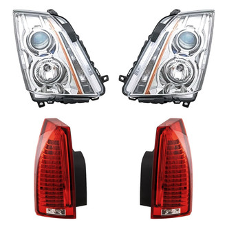 Replacement - 4-Piece Kit (Driver and Passenger Side Headlights, Driver and Passenger Side Tail Lights)