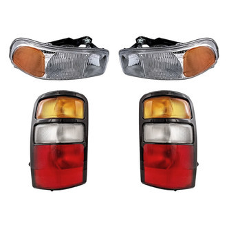 Replacement - 4-Piece Kit (Driver and Passenger Side Headlights, Driver and Passenger Side Tail Lights)