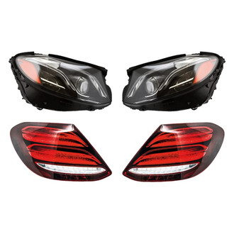 Replacement - 4-Piece Kit (Driver and Passenger Side Headlights, Driver and Passenger Side Tail Lights)