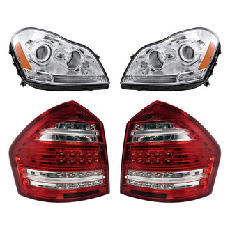Replacement - 4-Piece Kit (Driver and Passenger Side Headlights, Driver and Passenger Side Tail Lights)