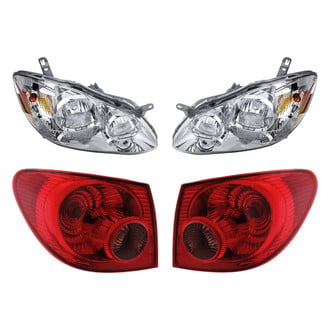 Replacement - 4-Piece Kit (Driver and Passenger Side Headlights, Driver and Passenger Side Outer Tail Lights)