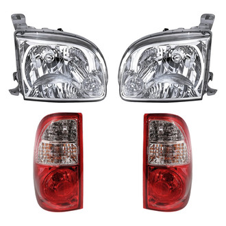 Replacement - 4-Piece Kit (Driver and Passenger Side Headlights, Driver and Passenger Side Tail Lights)