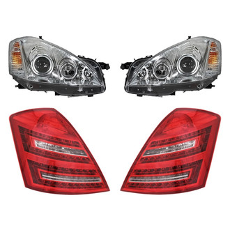 Replacement BNDL-278669 - 4-Piece Kit (Driver and Passenger Side Headlights, Driver and Passenger Side Tail Lights)