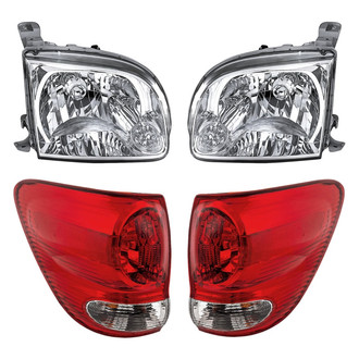 Replacement - 4-Piece Kit (Driver and Passenger Side Headlights, Driver and Passenger Side Outer Tail Lights)
