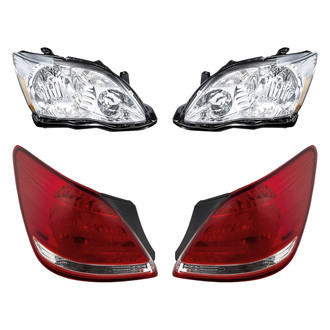 Replacement - 4-Piece Kit (Driver and Passenger Side Headlights, Driver and Passenger Side Outer Tail Lights)