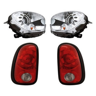 Replacement BNDL-278695 - 4-Piece Kit (Driver and Passenger Side Headlights, Driver and Passenger Side Tail Lights)