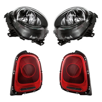 Replacement - 4-Piece Kit (Driver and Passenger Side Headlights, Driver and Passenger Side Tail Lights)