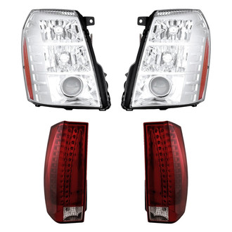 Replacement - 4-Piece Kit (Driver and Passenger Side Headlights, Driver and Passenger Side Tail Lights)