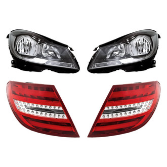 Replacement - 4-Piece Kit (Driver and Passenger Side Headlights, Driver and Passenger Side Tail Lights)