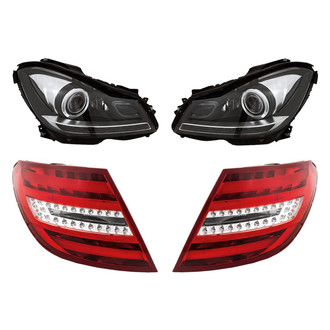 Replacement - 4-Piece Kit (Driver and Passenger Side Headlights, Driver and Passenger Side Tail Lights)