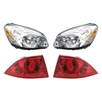 Replacement - 4-Piece Kit (Driver and Passenger Side Headlights, Driver and Passenger Side Outer Tail Lights)