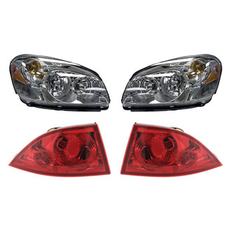 Replacement - 4-Piece Kit (Driver and Passenger Side Headlights, Driver and Passenger Side Outer Tail Lights)