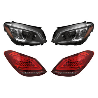 Replacement - 4-Piece Kit (Driver and Passenger Side Headlights, Driver and Passenger Side Tail Lights)