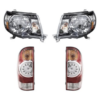 Replacement - 4-Piece Kit (Driver and Passenger Side Headlights, Driver and Passenger Side Tail Lights)