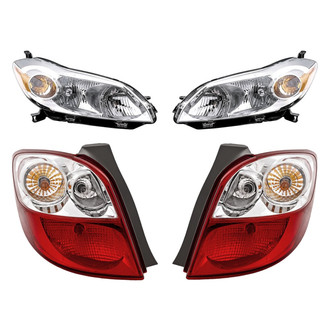Replacement - 4-Piece Kit (Driver and Passenger Side Headlights, Driver and Passenger Side Tail Lights)