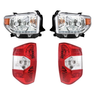 Replacement - 4-Piece Kit (Driver and Passenger Side Headlights, Driver and Passenger Side Tail Lights)