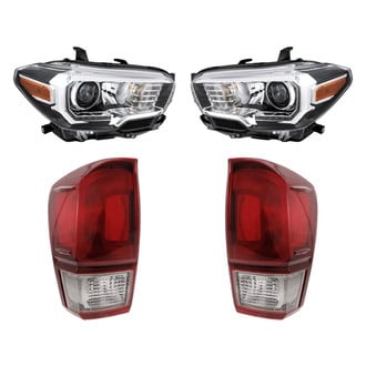 Replacement - 4-Piece Kit (Driver and Passenger Side Headlights, Driver and Passenger Side Tail Lights)
